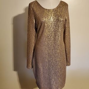 Gold Cocktail Dress